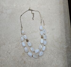 INC International Concepts Gold and White Multi-Strand Necklace